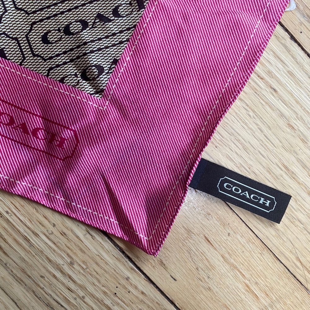 Coach silk scarf